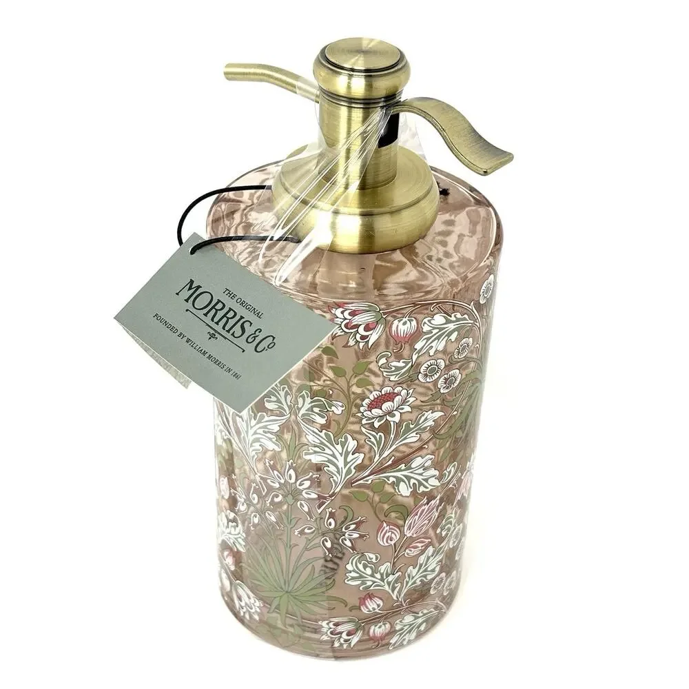 William Morris & Co Bathroom Soap Dispenser Pump Pink Floral Vanity Accessory